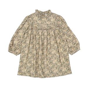 Bonpoint Floral Kids Dress - Green and Pink